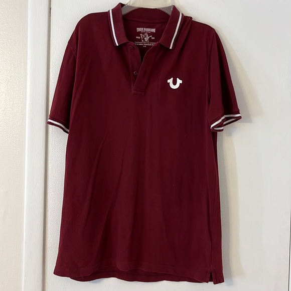 True Religion Other - True religion burgundy polo size Large